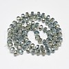 Electroplate Glass Beads Strands EGLA-Q083-8mm-D09-2
