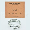 304 Stainless Steel Rotating Cuff Rings FS-WG14209-06-1