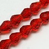 Glass Beads Strands EGLA-E010-8x12mm-08-1