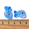 Handmade Foil Lampwork Fish Beads FOIL-Z001-01D-3
