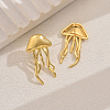 Brass Jellyfish Stud Earrings KN6880-5