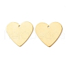 Ion Plating(IP) 201 Stainless Steel Pendants STAS-A056-09G-2