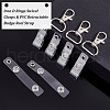 Olycraft 50Pcs Iron D Rings Swivel Clasps DIY-OC0011-38-4