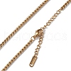 Ion Plating(IP) 304 Stainless Steel Box Chain Necklace for Men Women NJEW-K245-020A-2