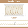 ANATTASOUL 10 Yards Cotton Wave Bending Lace Trim OCOR-AN0001-06-2