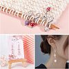  12Pcs 12 Style Glass Pearl Pendant Decoration HJEW-NB0001-46-6