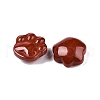 Natural Red Jasper Cat Paw Print Figurines DJEW-N003-03E-2