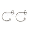 201 Stainless Steel Stud Earring EJEW-C131-06P-4