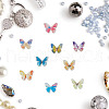 FIBLOOM 72Pcs 12 Colors 3D Resin Cabochons MRMJ-FI0001-01-6