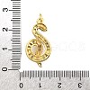 Brass Micro Pave Clear Cubic Zirconia Pendants KK-Z110-02G-01-3