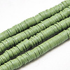 Handmade Polymer Clay Beads X-CLAY-R067-8.0mm-43-1