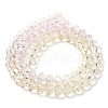 Transparent Painted Glass Beads Strands DGLA-A034-T8mm-A25-5