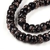 Luminous Handmade Gold Foil Glass Beads Strands FOIL-N029-02A-01-4