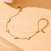 Heart Stainless Steel & Natural Shell Necklaces & Stud Earrings Sets FS-WGB84F7-02-3
