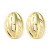 Rack Plating Brass Oval Stud Earring EJEW-H099-07G-1