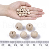 Natural Beech Wood Beads WOOD-T020-01A-4