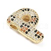 Brass Micro Pave Cubic Zirconia Pendants KK-Z108-02G-P-2