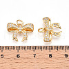 Brass Micro Pave Cubic Zirconia Pendants KK-N257-39G-3
