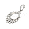 Oval Brass Pendant Cabochon Settings KK-S521-09P-2