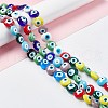 Handmade Evil Eye Lampwork Beads Strands LAMP-G157-01D-2