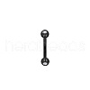 304 Stainless Steel Cubic Zirconia Eyebrow Straight Barbell Rings WG95BA1-04-1