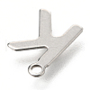 201 Stainless Steel Charms STAS-C021-06P-K-3