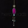 Natural Agate Piece Hanging Ornaments PW-WG42030-02-1