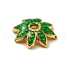Multi-Petal Alloy Enamel Bead Caps FIND-G029-02G-03-3