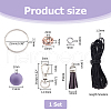 FIBLOOM DIY Silicone Beads Keychain Making Kits DIY-FI0001-16-2