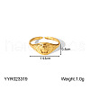 Stainless Steel Adjustable Cuff Open Rings for Women WC3865-1-1