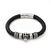 Braided Microfiber Leather Cord Bracelets BJEW-D304-08AS-2