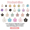 25Pcs 25 Styles Light Gold Plated Alloy Enamel Pendants ENAM-YW0004-33-3