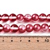 Baking Painted Transparent Glass Beads Strands DGLA-N011-10mm-06-4