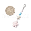 3Pcs Handmade Porcelain Pendant Decorations HJEW-JM03211-5