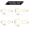 Unicraftale 32Pcs 8 Styles 304 Stainless Steel Linking Rings STAS-UN0060-54-2