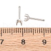 304 Stainless Steel Stud Earring Findings STAS-B091-02A-03P-3