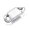 Non-Tarnish 304 Stainless Steel Fold Over Clasps STAS-S080-01C-P-3