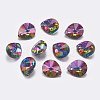 Faceted K9 Glass Rhinestone Charms RGLA-F053-E-001VO-1