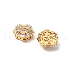 Brass Micro Pave Cubic Zirconia Beads KK-A259-11G-01-2