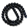 Grade AA Natural Dumortierite Quartz Beads Strands G-R494-A14-03-2