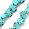 Synthetic Turquoise Beads Strands G-WH0018-017A-1