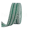   5 Yards Ethnic Style Polyester Jacquard Striped Ribbon OCOR-PH0004-17C-7