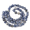 Natural Blue Spot Jasper Star Beads Strands G-Z080-A06-3