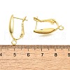 Brass Hoop Earring Finding KK-C087-10G-3