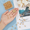 FIBLOOM 150Pcs Rack Plating Iron Heart Charms IFIN-FI0001-01-3