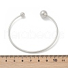 304 Stainless Steel Open Cuff Bracelets BJEW-R019-01P-02-5