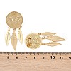 304 Stainless Steel Stud Earrings EJEW-U045-01G-3