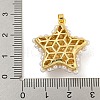 Rack Plating Brass & ABS Plastic Imitation Pearl Pendants X-KK-N255-03C-G-RS-3