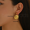 Minimalist Stainless Steel Dangle Stud Earrings AU5981-1-2
