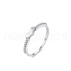 925 Sterling Silver Micro Pave Cubic Zirconia Finger Rings for Women FS-WGD3007-02-4